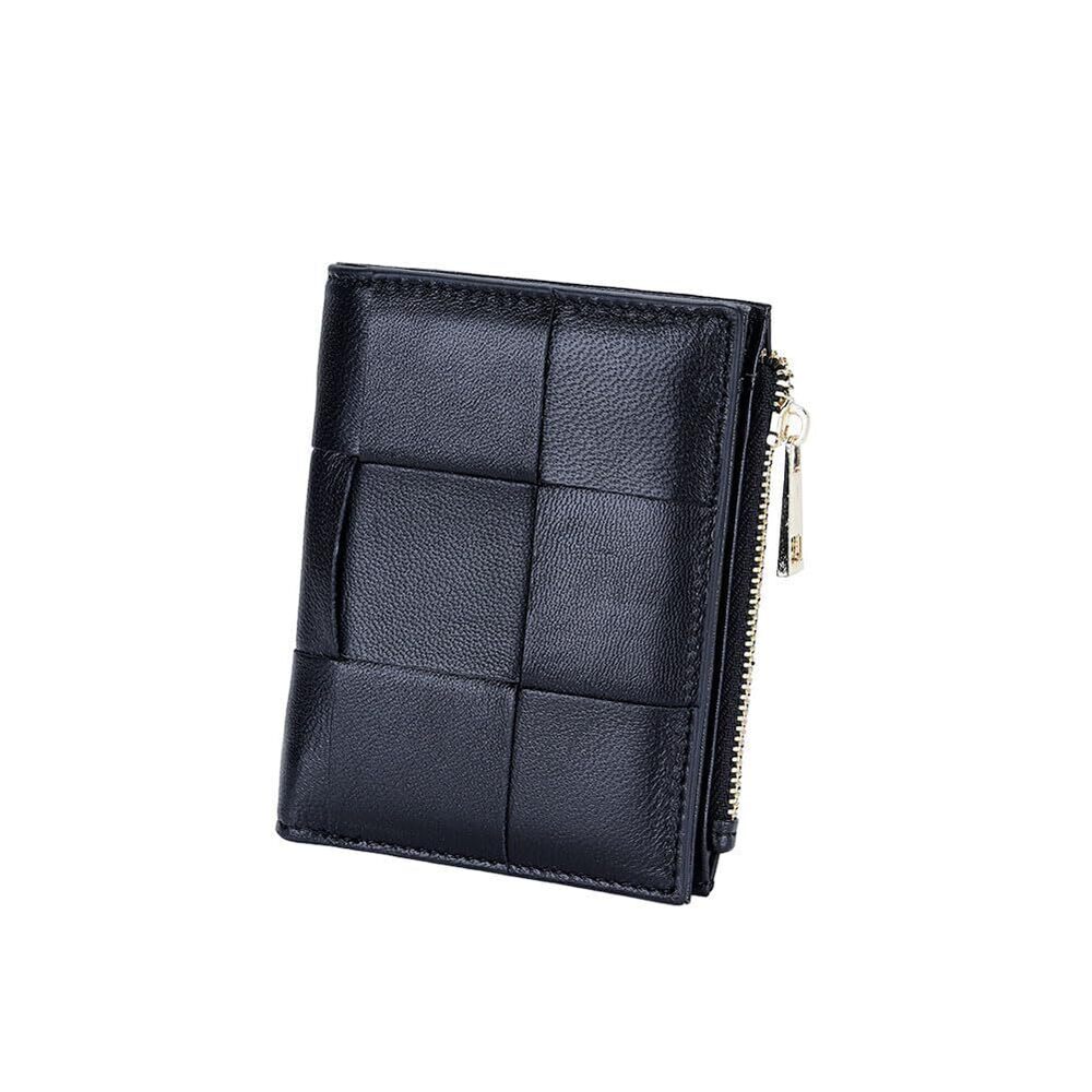 7988 1 Pcs Leather Woven Wallet Card Wallet Credit Card Wallet Card Holder